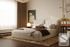 Łóżko Pillow 160x200, tkanina WIND 05, stelaż metalowy
