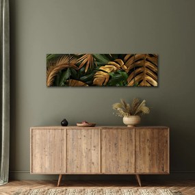 Obraz - Złote liście (170x50 cm)