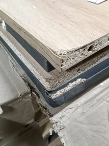 PROMOCJA Biurko w dekorze dąb artisan z antracytowym blatem B-011 II. klasa jakości