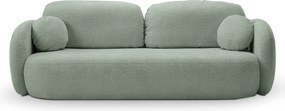 Masseno Sofa AMICO z funkcją spania i pojemnikiem na pościel, Rozkładana sofa - Zielony, ABRIAMO 10