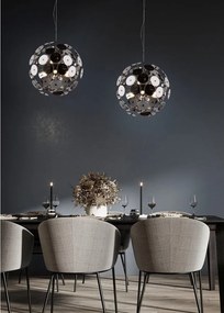 Lampa wisząca w kolorze matowej czerni Discalgo – Trio