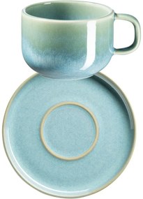 Mäser Zestaw filiżanek do kawy z spodkami Cordelia Atacama Green, 6+6 szt.