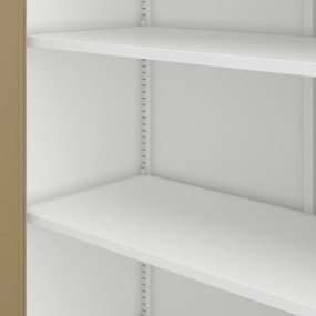 JAN H (195) cabinet white RAL9003 golden oak H1950*W900*D400