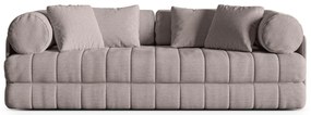 Szarobeżowa rozkładana sofa z materiału bouclé 206 cm Kemi – Cosmopolitan Design