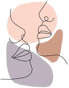 Plakat 29x41 cm Woman Face Line – Veronika Boulová