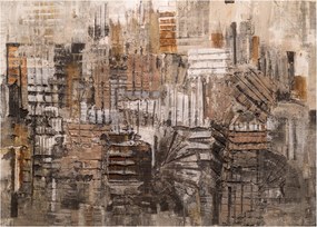 Obraz - Abstrakcja w odcieniach brązu (70x50 cm)