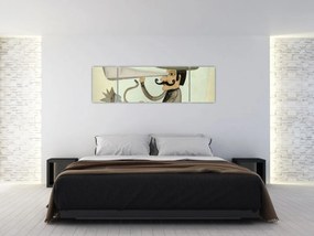 Obraz - Astronom na rowerze (170x50 cm)