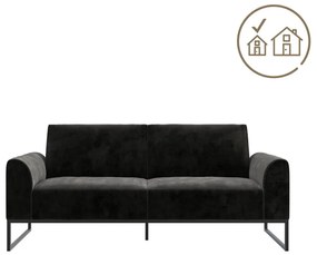 Czarna sofa rozkładana 217 cm Adley – CosmoLiving by Cosmopolitan