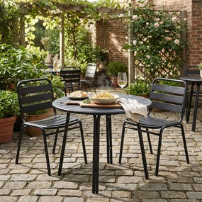 Metalowe krzesło bistro RENO, do użytku zewnętrznego, zielony