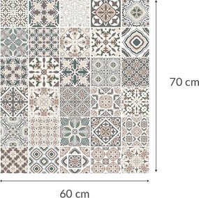 Szklana płyta ochronna na kuchenkę FLOOR TILE, 60 x 70 cm, WENKO