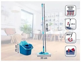 Leifheit Zestaw PowerClean M + nakładka wymienna micro duo Gratis 55515