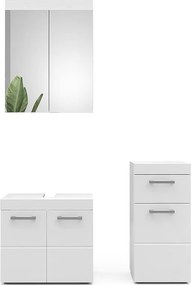Zestaw mebli łazienkowych biały 60x34x56 luna