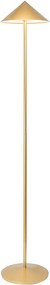 Zafferano Pina XXL lampa podłogowa LED 6 W, akumulatorowa, IP65, dotykowy ściemniacz, magnetyczna głowica, do wnętrz i na zewnątrz, złota
