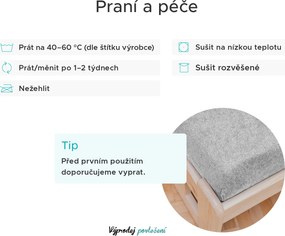 PrzytulneMieszkanie.pl Prześcieradło frotte do łóżeczka jasnoszare 70x140 cm