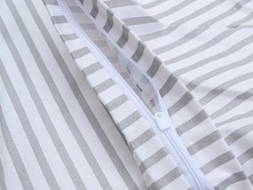 PrzytulneMieszkanie.pl PrzytulneMieszkanie.pl Pościel bawełniana GREY LINES biała Rozmiar pościeli: 2 szt 70 x 90 cm | 200 x 220 cm