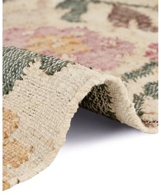 Kremowy chodnik z juty tkany ręcznie 80x200 cm Roya Violette – Elle Decoration