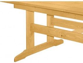 DOVER - stół ogrodowy rozkładany drewniany z sosny nordyckiej 160/210 x 90 x 74 cm