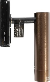 Nowoczesny reflektor w kolorze ciemnego brązu do systemu szynowego 1-fazowego - Iconic Ivy