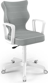 Krzesło obrotowe z podłokietnikami Norm White rozmiar 5 (146-176,5 cm)