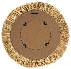 Okrągłe lustro boho z ozdobną ramą K9-M15