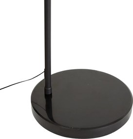 Designerska lampa łukowa podłogowa czarna z wbudowaną diodą LED z 3-stopniową regulacją - Anello