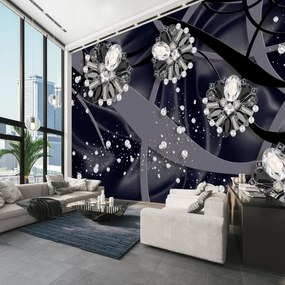 Fototapeta - Diamenty w satynie (196x136 cm)