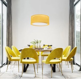 Żółta designerska lampa wisząca - S436 S0-H24