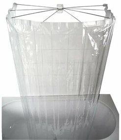 RIDDER 58200 Kabina prysznicowa składana Ombrella100 x 70 cm, przezroczysta