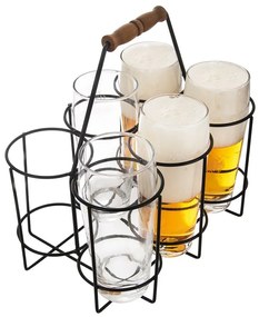 Orion Stojak na butelki piwa/kufle 0,5 l, 6 pozycji