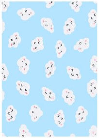 Niebieski dywan w chmurki 160 x 230 W6-G41