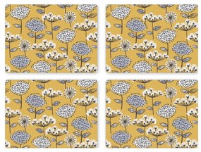 Zestaw 4 korkowych mat stołowych 21.5x29 cm Cooksmart ® Retro