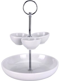 Zestaw do serwowania przekąsek i sosów, Ø 25,5 cm, porcelana