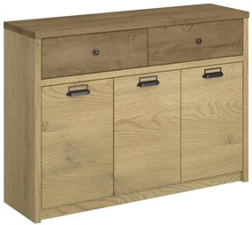 Duża komoda do przechowywania dąb cremona + dąb lefkas A7-E05