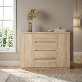 Komoda NUDO 120 cm do Salonu Sypialni Dąb sonoma