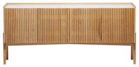 Niska komoda w dekorze dębu w naturalnym kolorze 177x42 cm Bottrup – Woodman