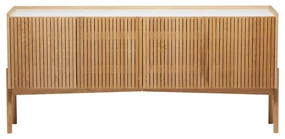 Niska komoda w dekorze dębu w naturalnym kolorze 177x42 cm Bottrup – Woodman