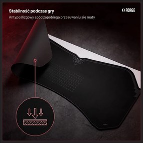 Podkładka ochronna na biurko Diablo X-Forge 140 cm, Black Nightwolf Moon