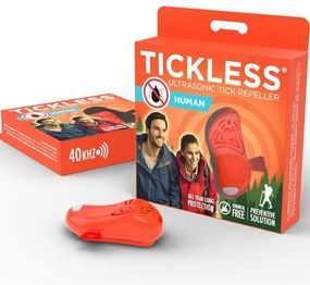 TICKLESS® HUMAN Ultradźwiękowy odstraszacz na kleszcze i pchły dla ludzi, pomarańczowy