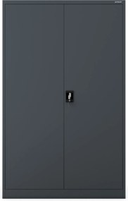 Szafa biurowa metalowa szeroka i głęboka antracytowa, 1150x1850x600 mm: JAN II D600