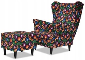 Fotel Uszak z pufka góralski PREZENT Bacy pasterza - DOSTĘPNY OD RĘKI