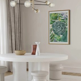 Plakat Tropikalna flora 29,7x42 cm z ramą złotą z marginesem ARTGEIST B