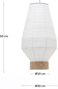Biały abażur ø 30 cm Hila – Kave Home