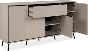 Komoda na wysokich nóżkach Arona 4D1S, w kolorze cappuccino
