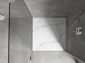 Mexen Hugo brodzik kwadratowy SMC 90 x 90 cm, biały kamień - 42159090