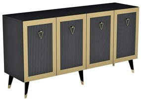 Szafka Bare Anthracite and Gold