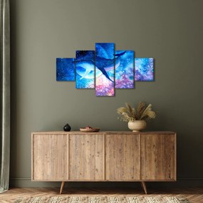 Obraz - Kosmiczny wieloryb (125x70 cm)