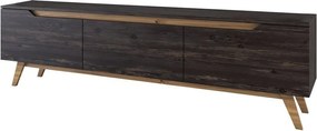 Stolik pod telewizor Dita Black and Walnut