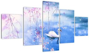 Obraz - Magiczne jezioro (125x70 cm)