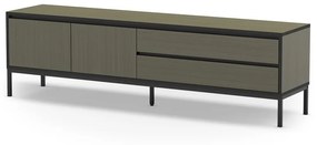 Ciemnozielona szafka pod TV 180x55 cm Lorenza – Marckeric