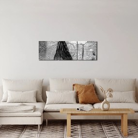 Obraz - Malarstwo afrykańskie (z zegarem) (90x30 cm)